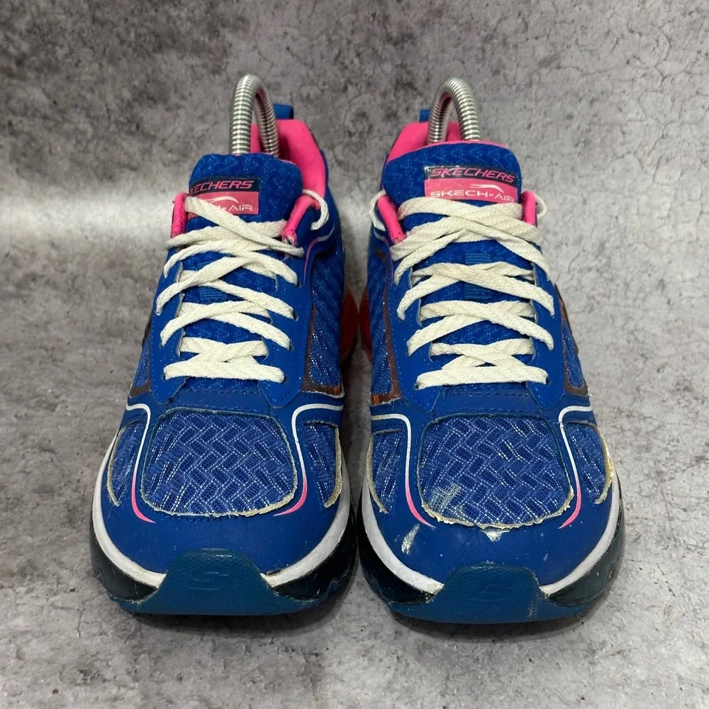 Skechers Skech-Air Supreme Sneakers Women 8.5 Blue Pink Walking Shoes